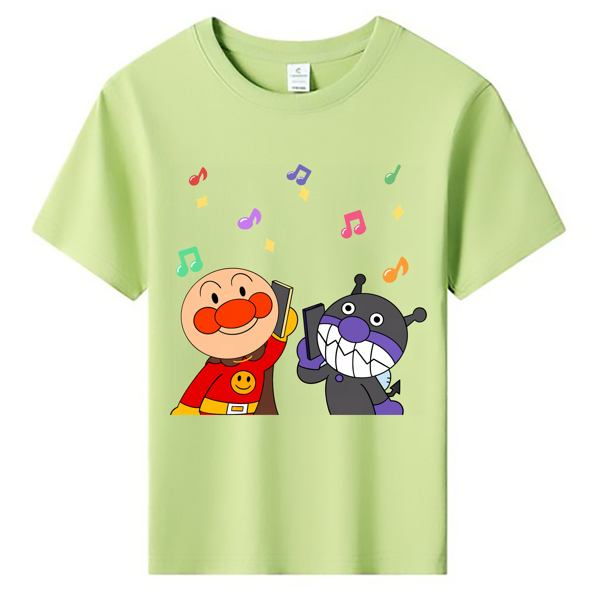 （画像用） アンパンマン Anpanman 綿100％キッズTシャツ（フロントプリント）